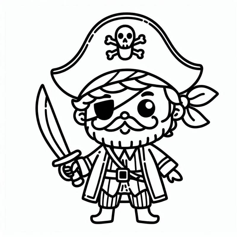 Druckbares Pirat Bild ausmalbilder