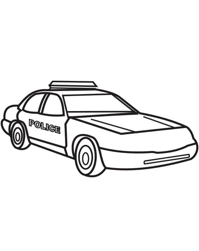 Druckbares Polizeiauto Bild ausmalbilder