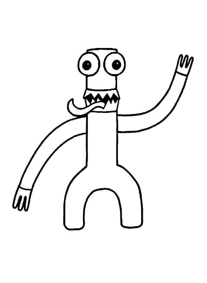 Druckbares Rainbow Friends Bild ausmalbilder