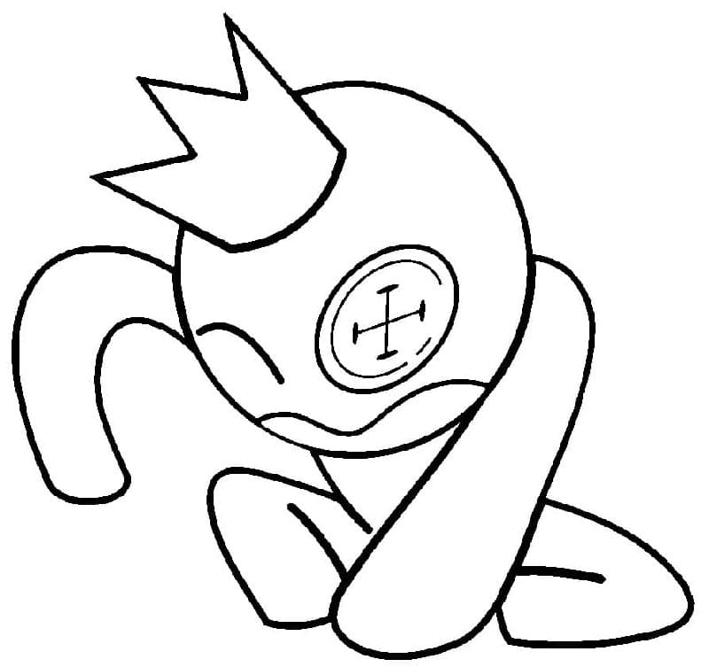 Druckbares Rainbow Friends ausmalbilder