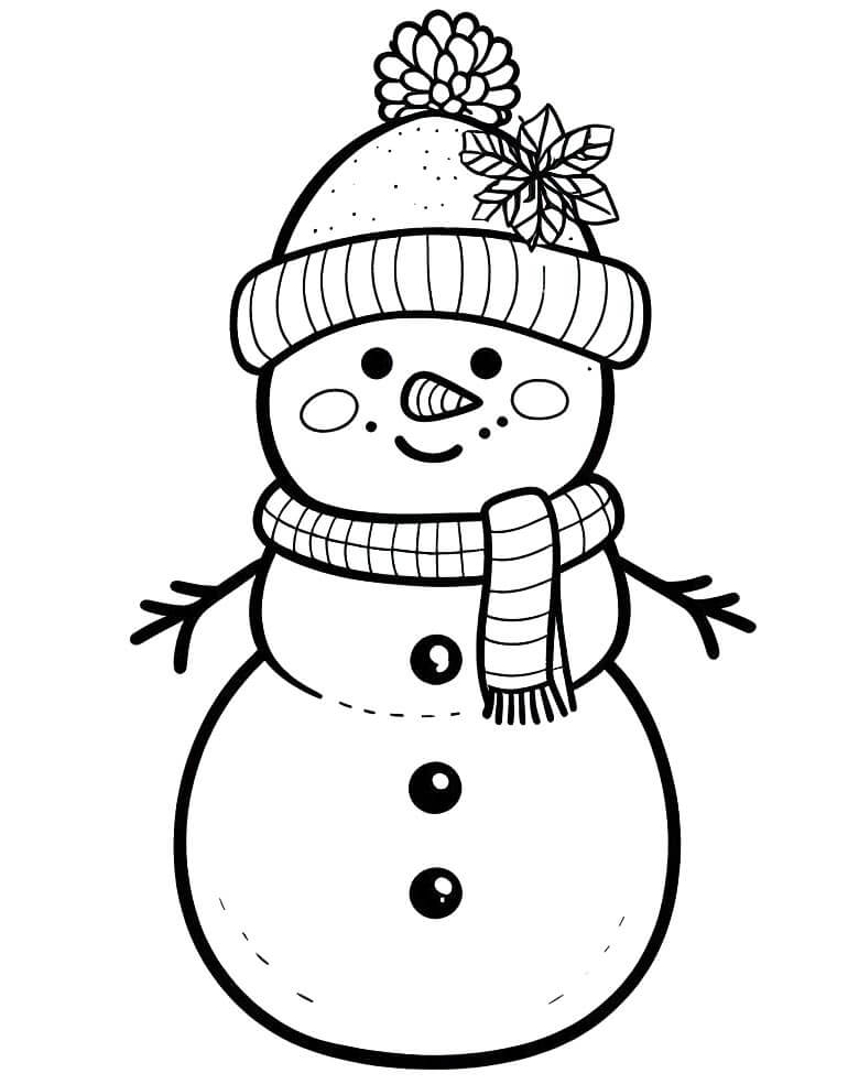 Schneemann ausmalbilder