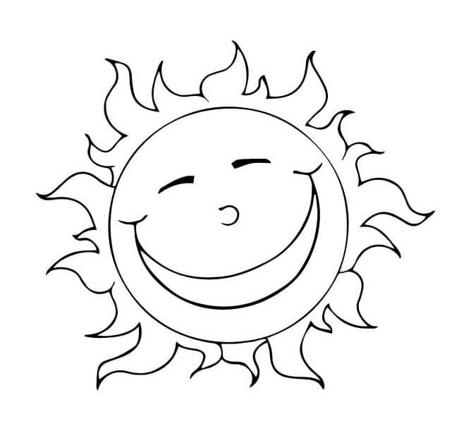 Druckbares Sonnenbild ausmalbilder