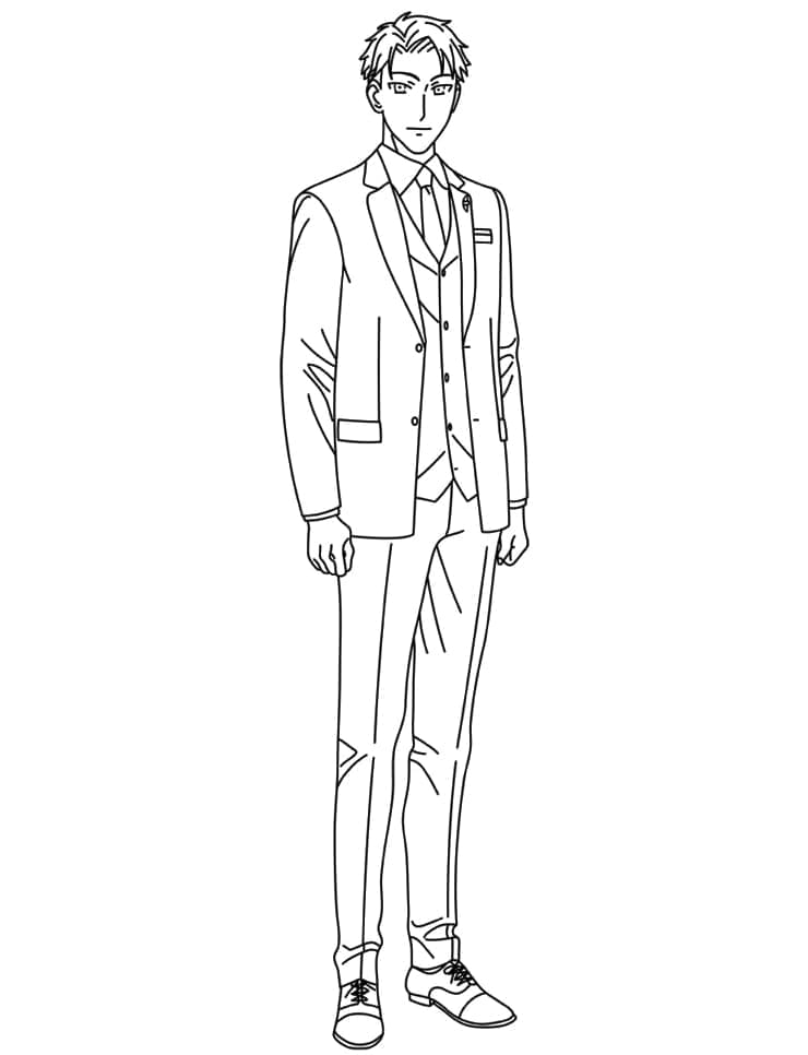 Druckbares Spy x Family kostenlos ausmalbilder