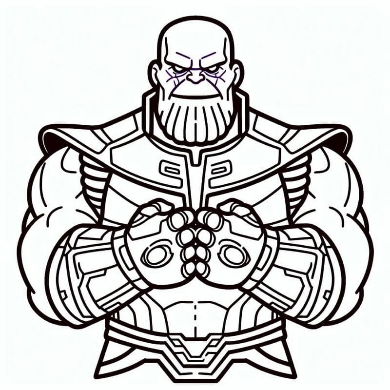 Druckbares Thanos Bild ausmalbilder