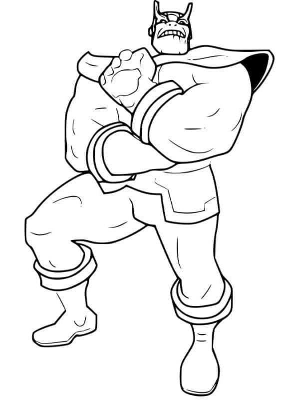 Druckbares Thanos Exemplar ausmalbilder