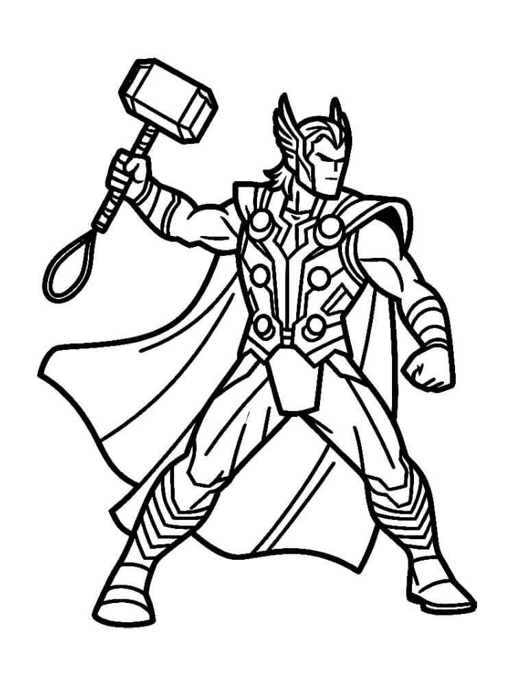 Druckbares Thor Bild ausmalbilder