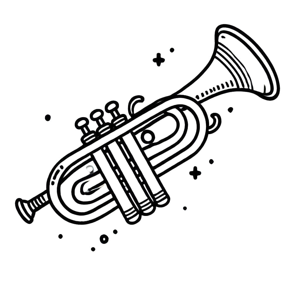 Trompete ausmalbilder