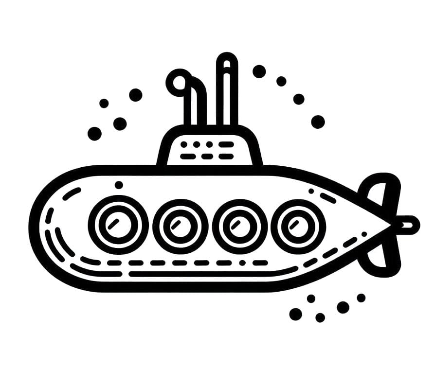 Druckbares U-Boot Bild ausmalbilder