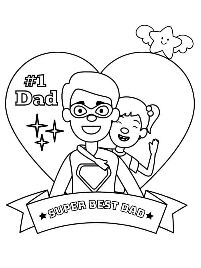 Druckbares Vatertag Bild ausmalbilder