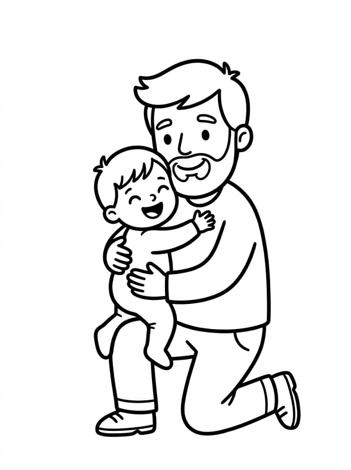 Druckbares Vatertag Für Kinder ausmalbilder
