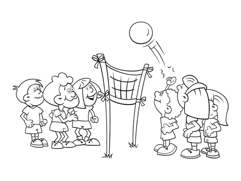 Druckbares Volleyballbild ausmalbilder