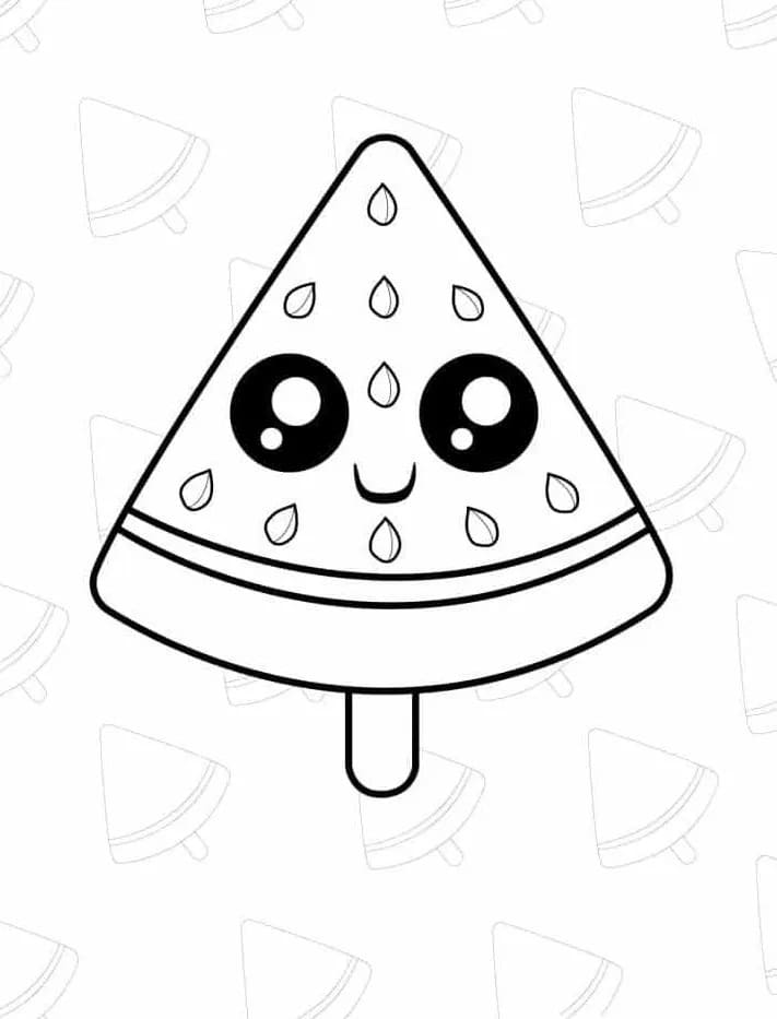 Druckbares Wassermelone Bild ausmalbilder