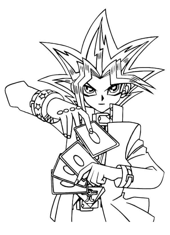 Druckbares Yu-Gi-Oh ausmalbilder