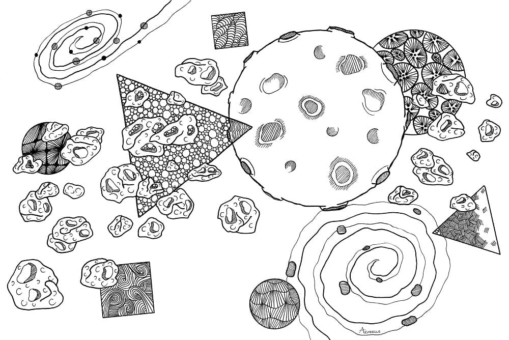 Druckbares Zentangle ausmalbilder