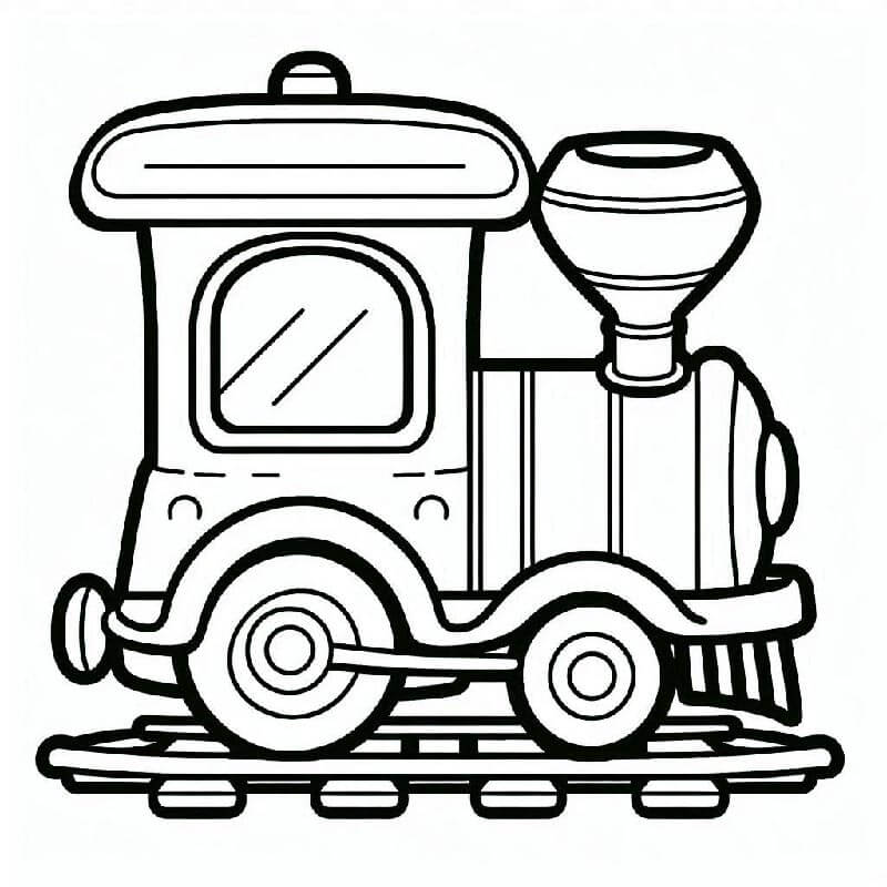 Druckbares Zugbild ausmalbilder