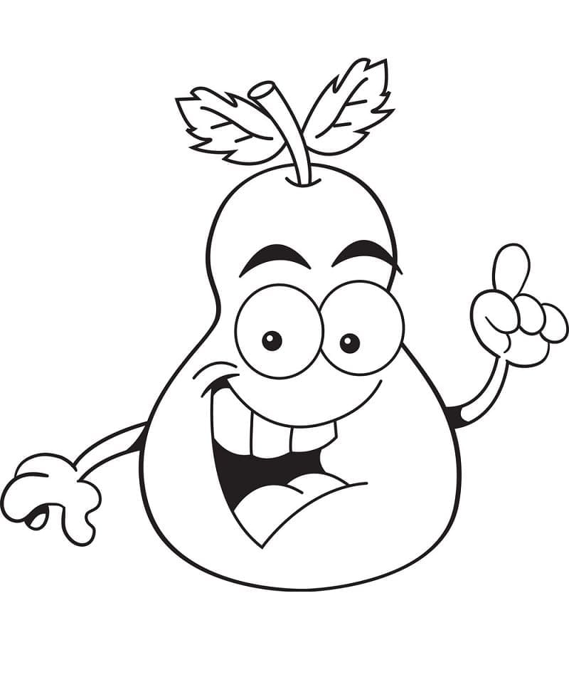 Druckfertige Birne ausmalbilder