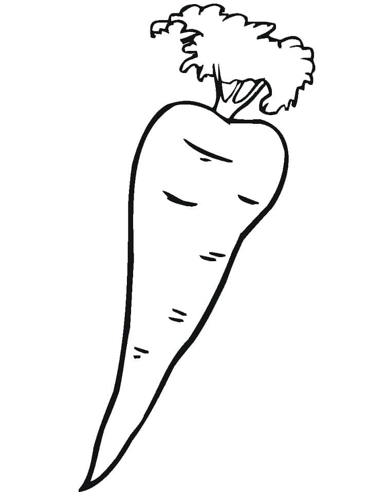 Druckfertige Karotte ausmalbilder