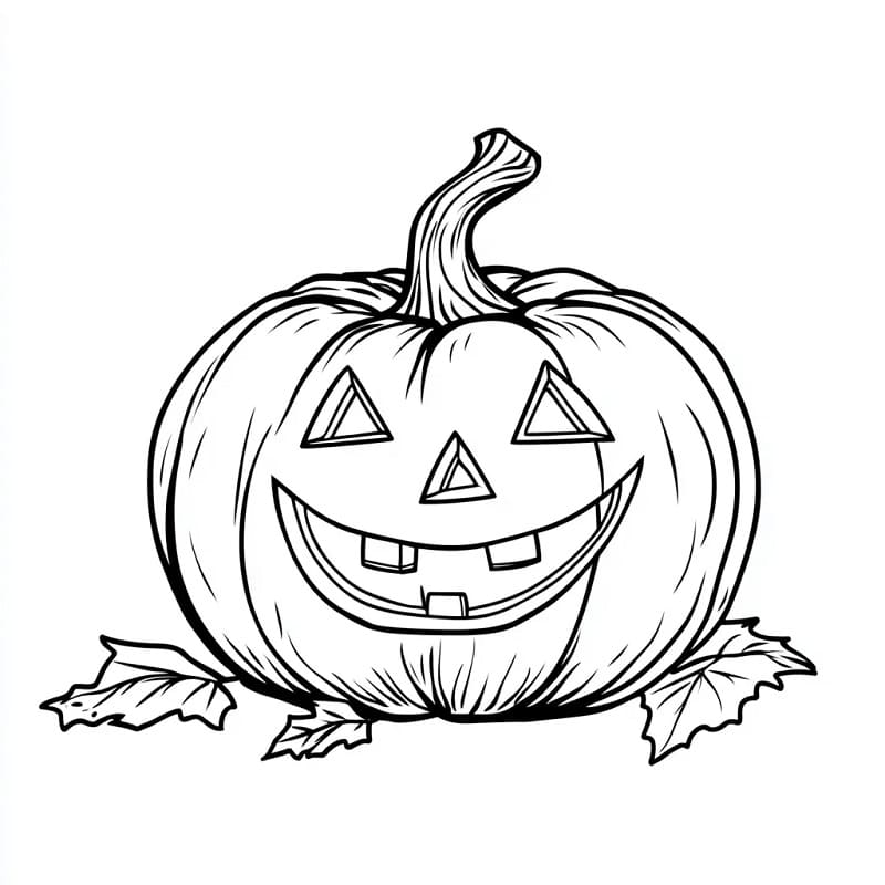 Druckfertiger Kürbis ausmalbilder