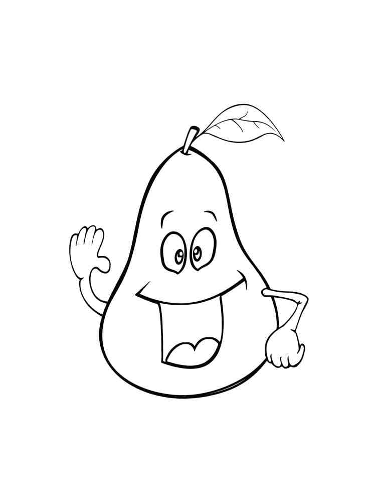 Druckfertiges Birne Bild ausmalbilder