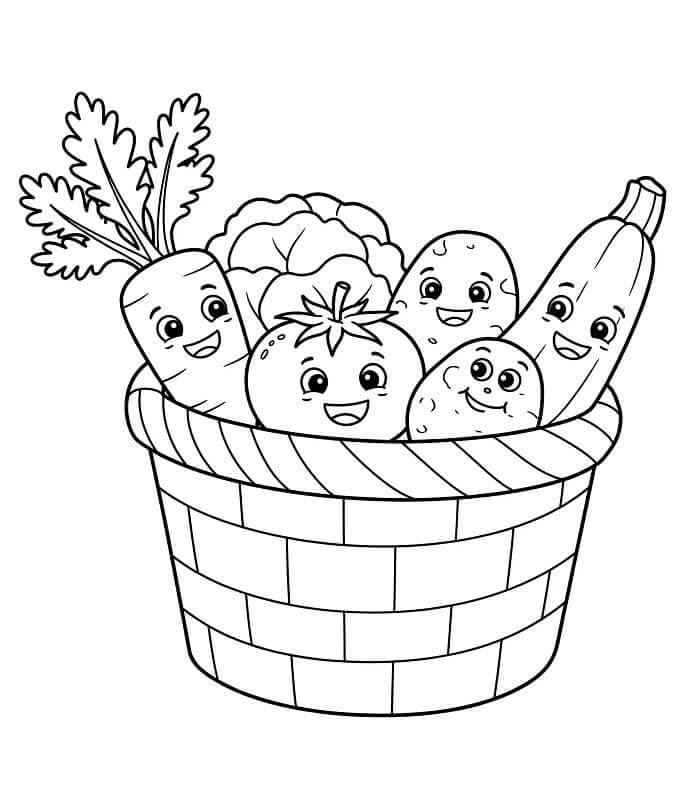 Gemüse ausmalbilder