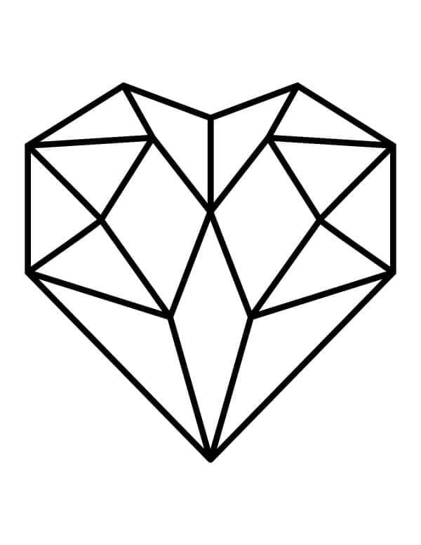 Druckfertiges Herz Bild ausmalbilder