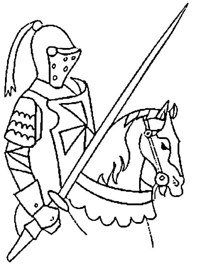 Druckfertiges Ritter Bild ausmalbilder