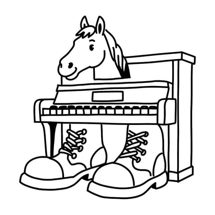 Ecco Cavallo Virtuoso Italian Brainrot ausmalbilder