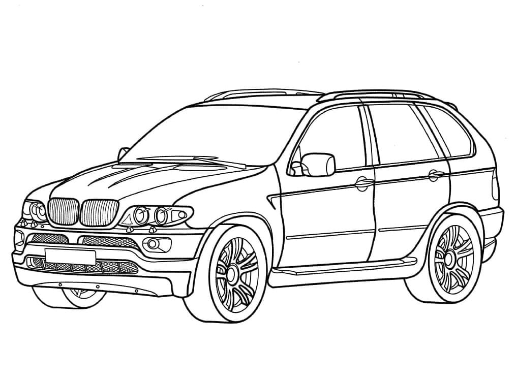 Ein BMW Auto ausmalbilder