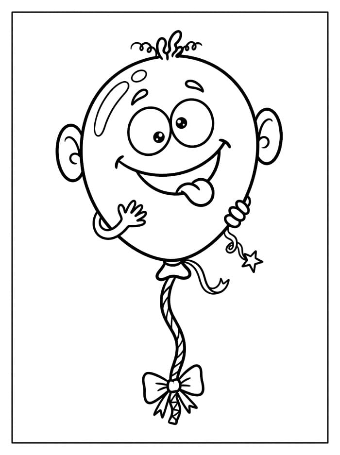 Ein Ballon ausmalbilder