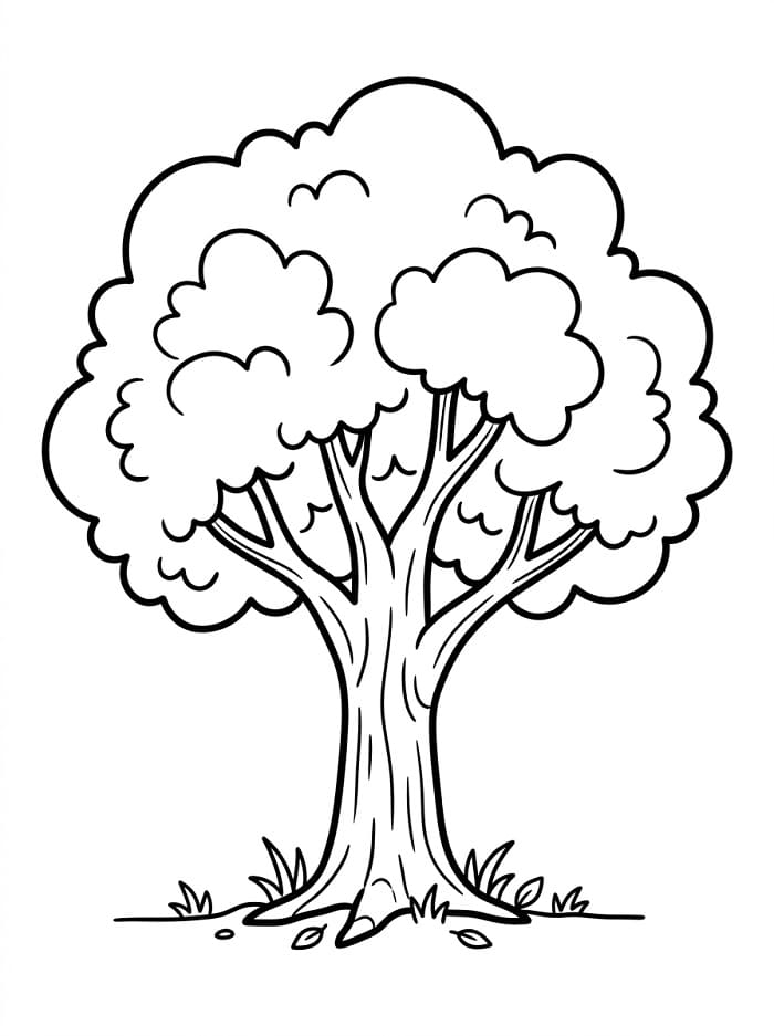 Ein Baum ausmalbilder