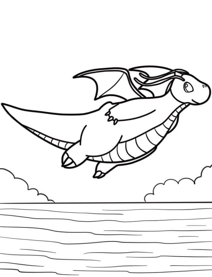 Ein Drache ausmalbilder