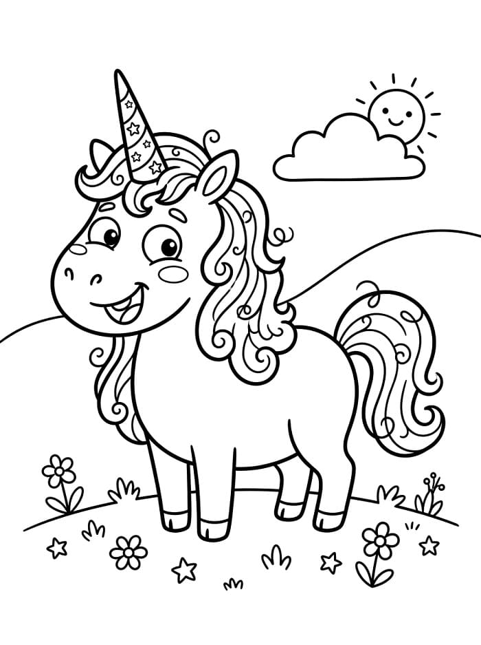 Einhorn ausmalbilder