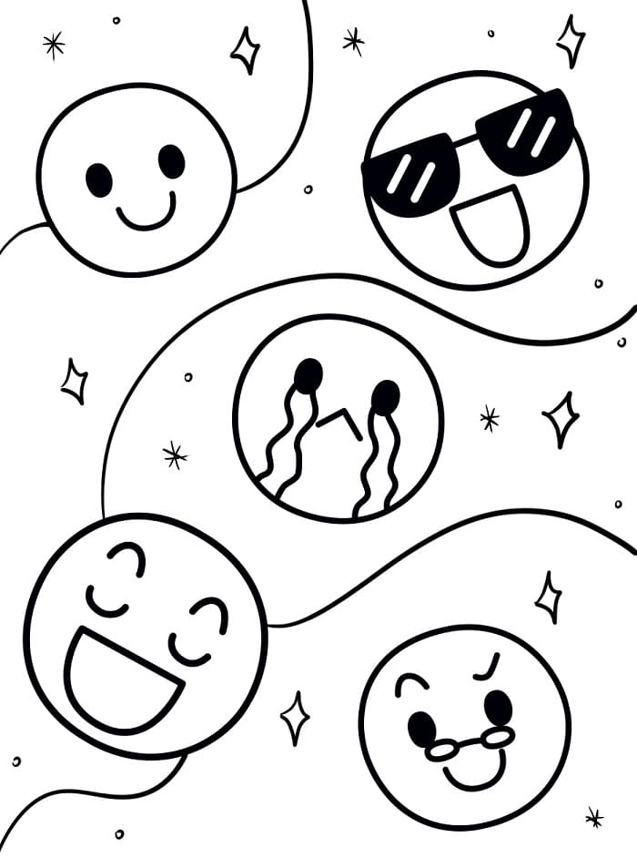 Ein Emoji ausmalbilder
