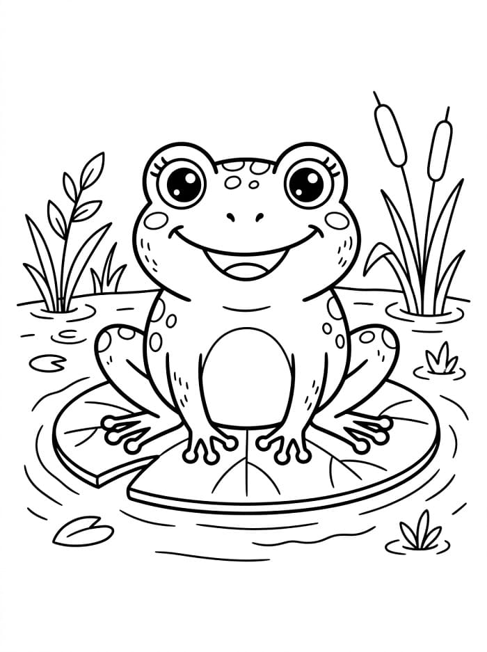 Ein Frosch ausmalbilder