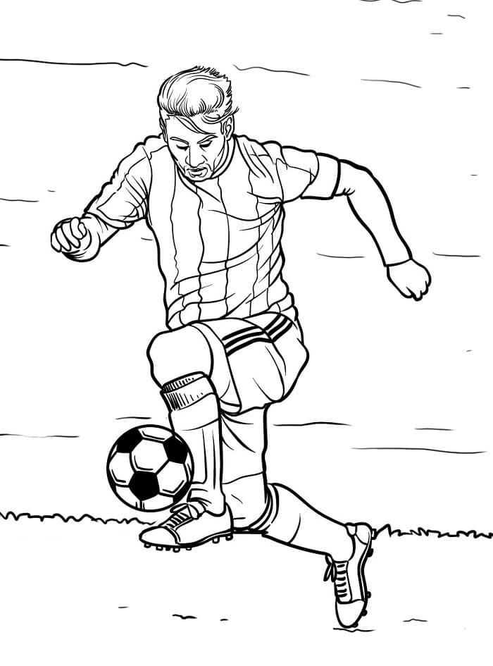 Ein Fußballspiel ausmalbilder