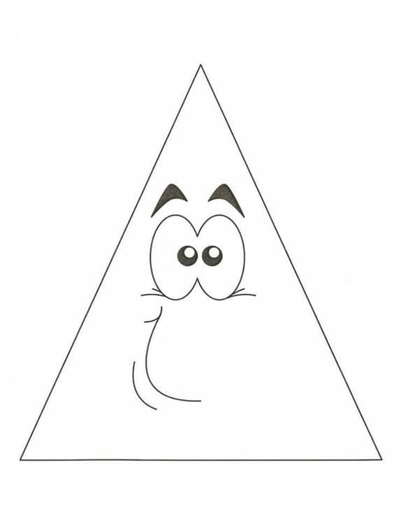 Ein Geometrische Formen ausmalbilder