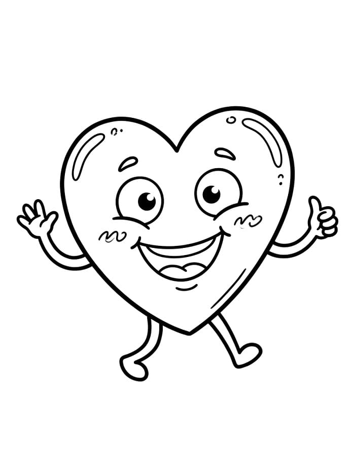 Ein Herz ausmalbilder