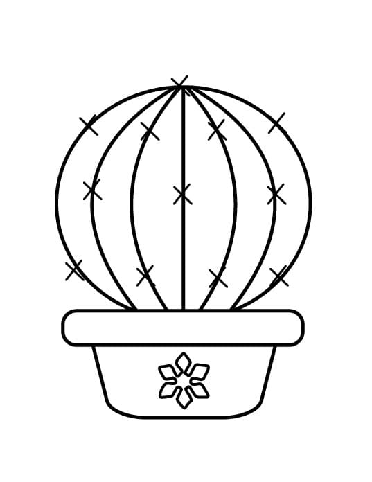Ein Kaktus ausmalbilder