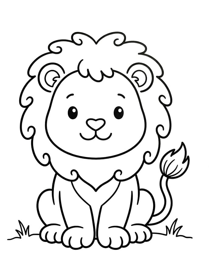 Ein Löwe ausmalbilder