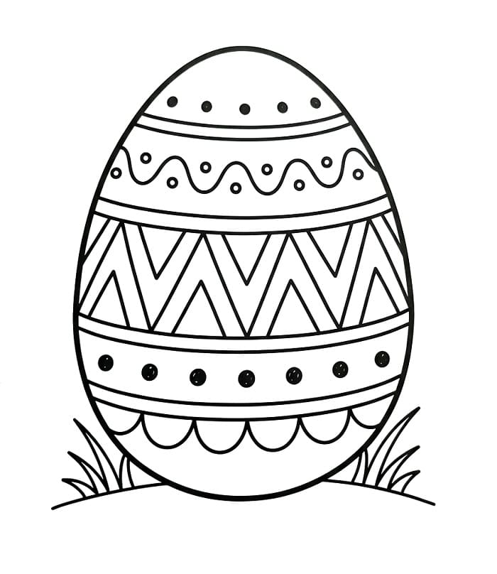 Ein Osterei ausmalbilder