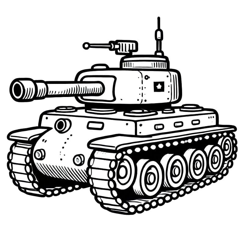 Ein Panzer ausmalbilder
