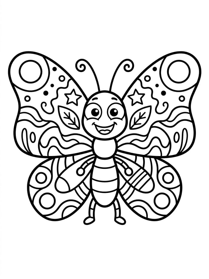 Ein Schmetterling ausmalbilder