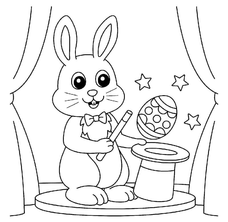 Ein Süßer Osterhase ausmalbilder