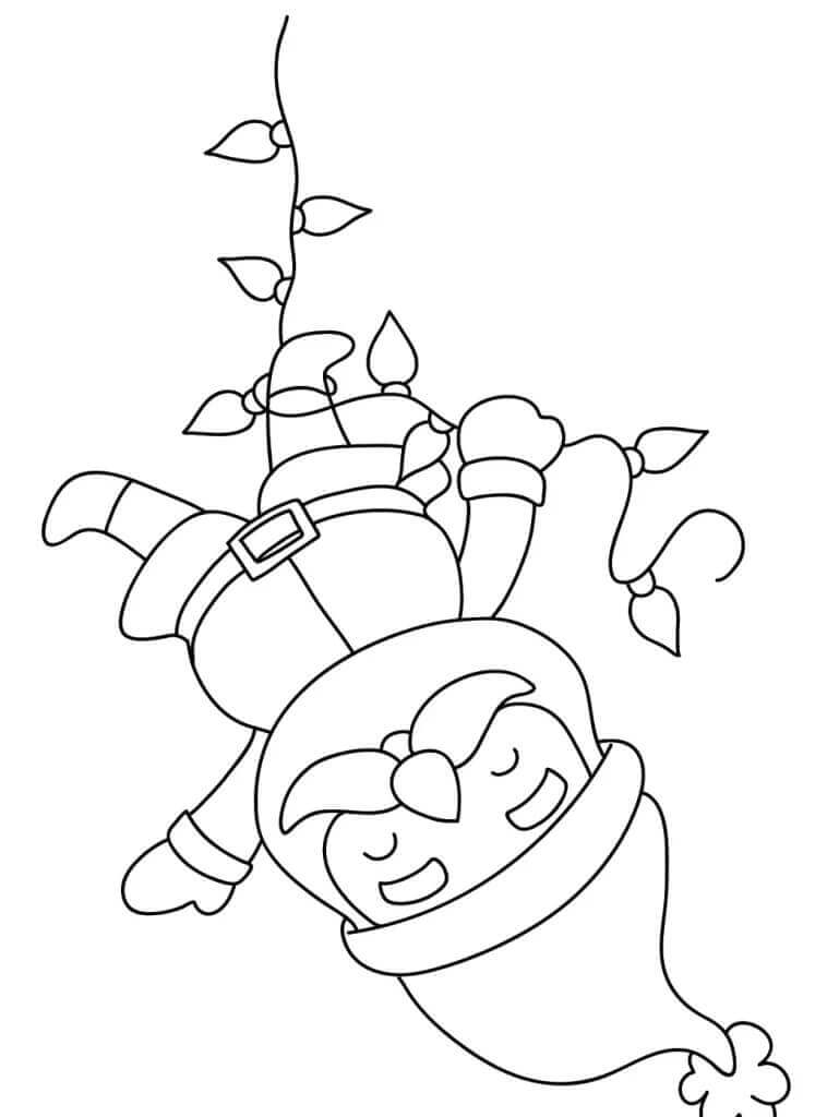 Ein Süßer Weihnachtsmann ausmalbilder