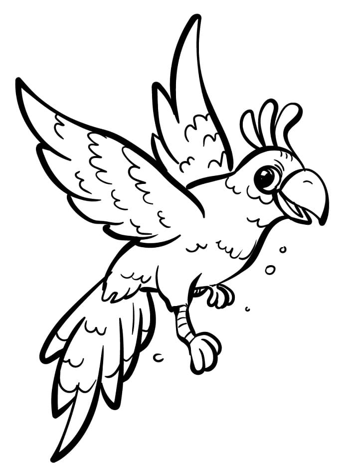 Ein Vogel ausmalbilder