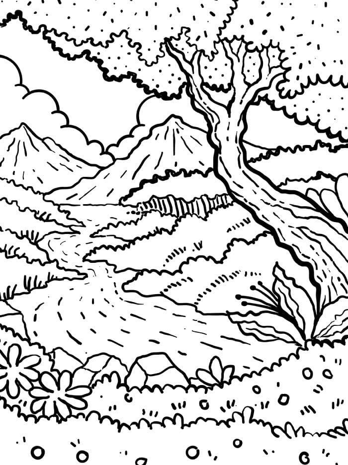 Ein Wald ausmalbilder
