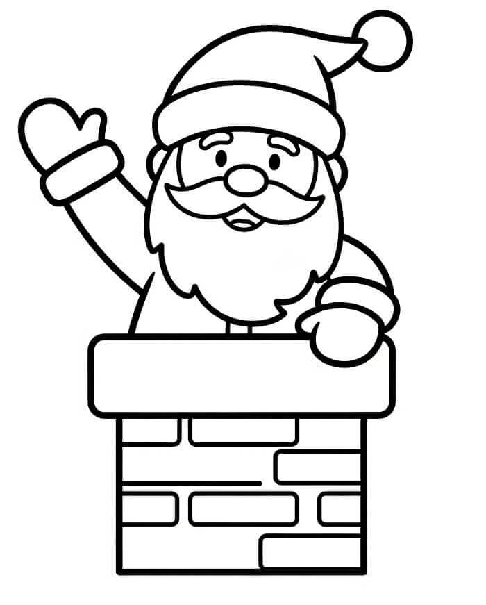 Ein Weihnachtsmann ausmalbilder