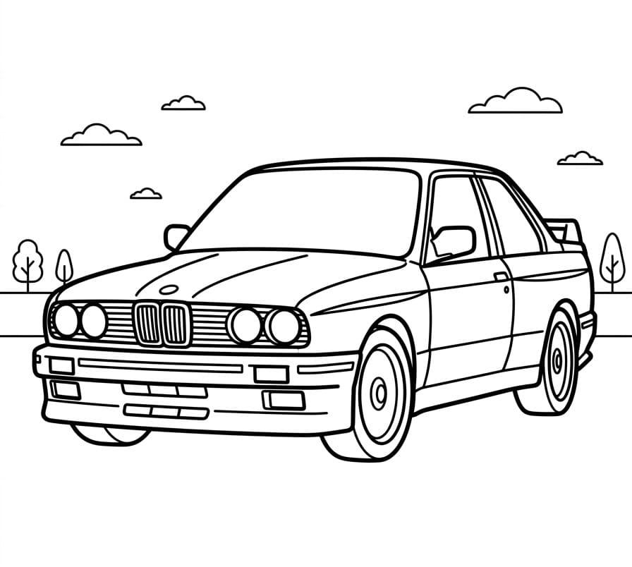 Ein schönes BMW ausmalbilder