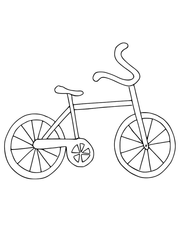Ein schönes Fahrrad ausmalbilder