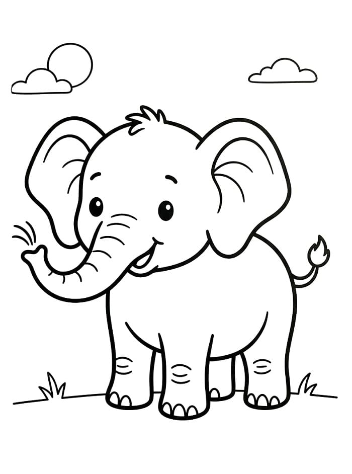 Elefant ausmalbilder